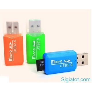 Sỉ 20 đầu đọc thẻ nhớ MicroSD nhiều màu