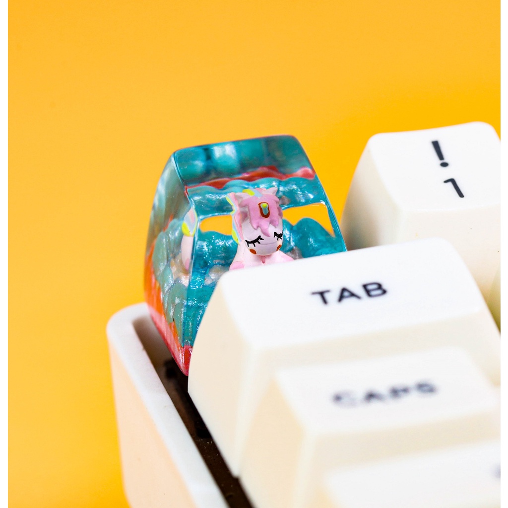 Keycap kì lân dễ thương phù hợp cho bàn phím cơ, keycap lẻ giá rẻ, keycap Anime