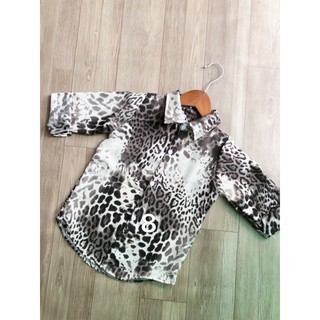 Áo sơ mi lụa dài tay bé trai size lớn