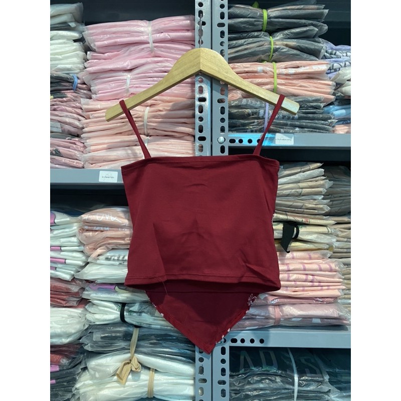 áo hai dây thổ cẩm vạt nhọn đi biển đi chơi siêu xinh