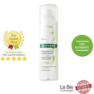 [Mã giảm giá mỹ phẩm chính hãng] Klorane Shampooing Sec Extra-Doux Dry Shampoo - Dầu Gội Khô Cho Tóc Thường 150ml