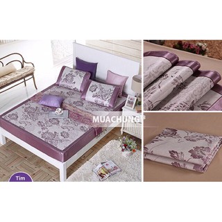 Chiếu lụa điều hoà 3D kèm 2 vỏ gối _SuSuShop