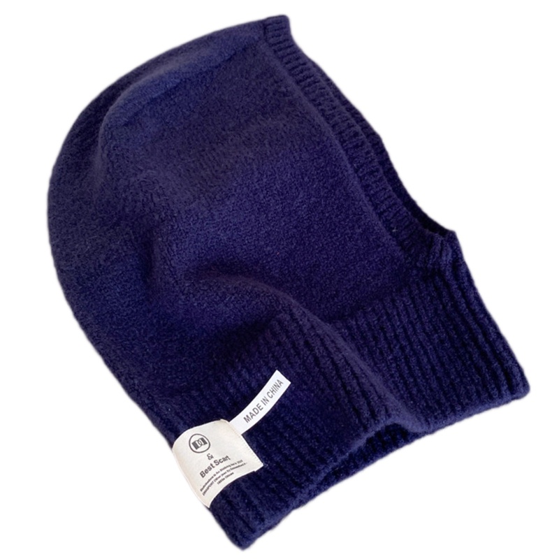 Mũ beanie Trùm Đầu Kiêm Khăn Choàng Cổ Giữ Ấm Tai Thời Trang