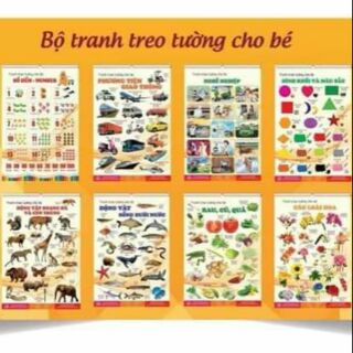 Tranh treo tường 14 chủ đề cho bé( hàng đẹp)