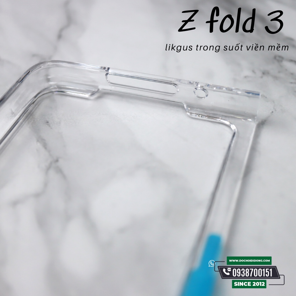 Ốp Lưng Samsung Z Fold 3 / Z Fold4 Likgus Crytal Pro Lưng Viền Cứng Lưng Viền Mềm Chống Sốc