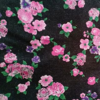 Combo Vải nhung tăm hoạ tiết hoa