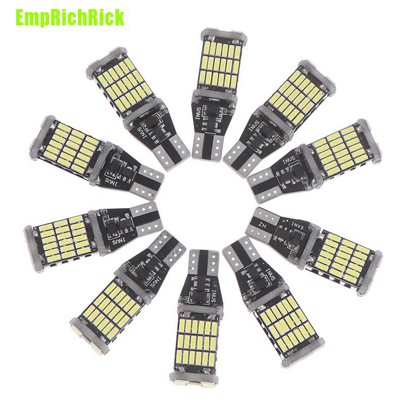 10 Bóng Đèn Led Lùi Xe 45 Smd 4014 T15 W16w 6000k