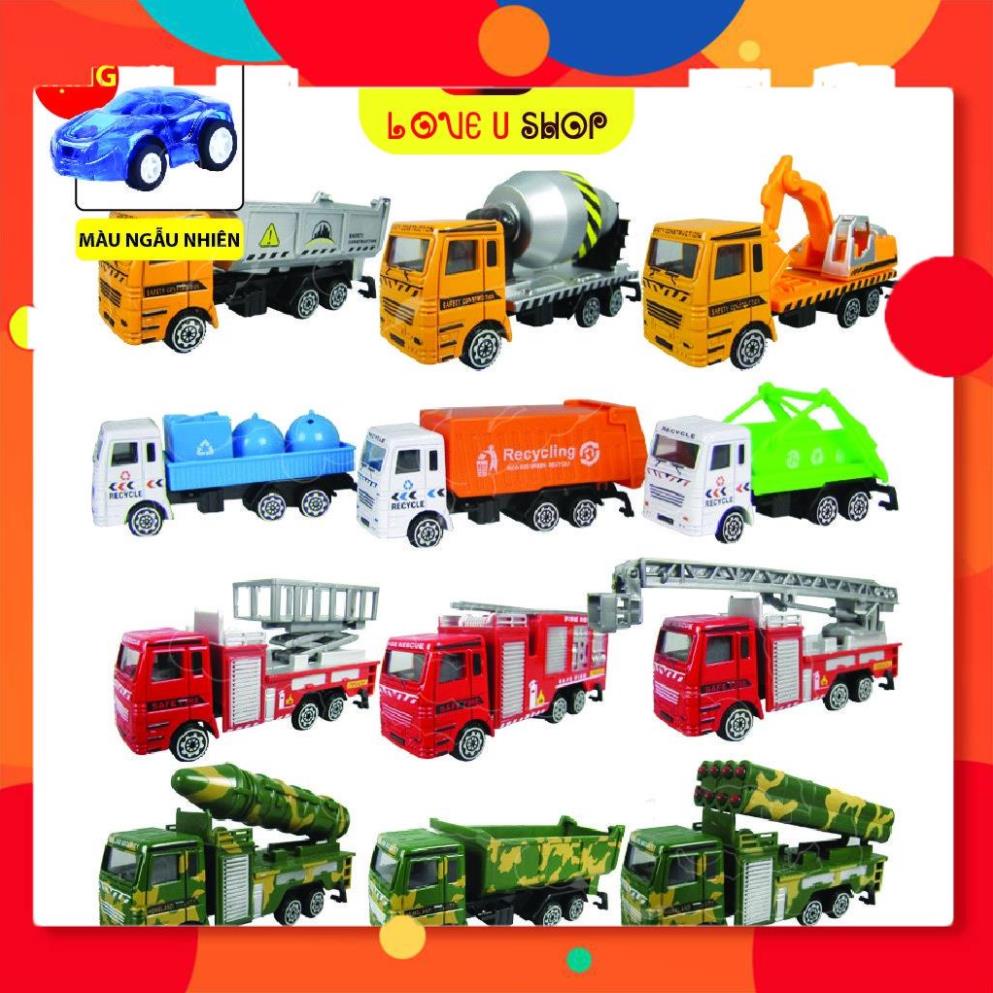 (FreeShip-Hàng Cao Cấp) Đồ chơi cho bé, xe cứu hỏa, xe tải, mô hình đầu bằng hợp kim tinh xảo.