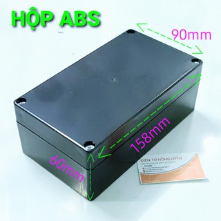 Hộp ABS 160x90x60mm (158x90x60). Hộp nhựa làm máy điện tử, làm ổ điện, đựng mạch điện...