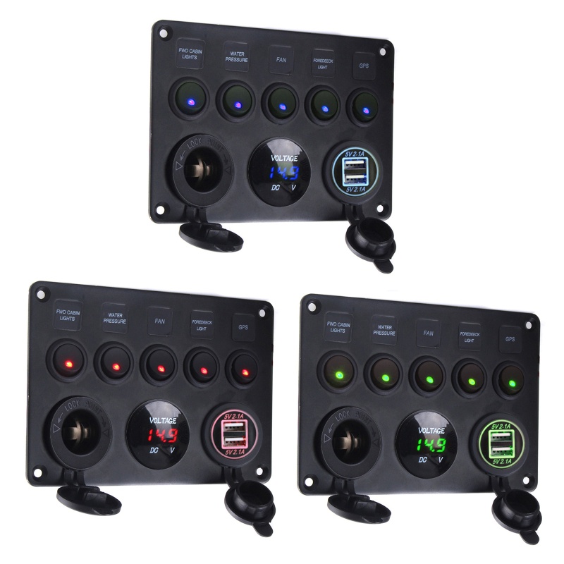 Ổ Cắm Công Tắc Bật / Tắt Kèm Vôn Kế Kỹ Thuật Số