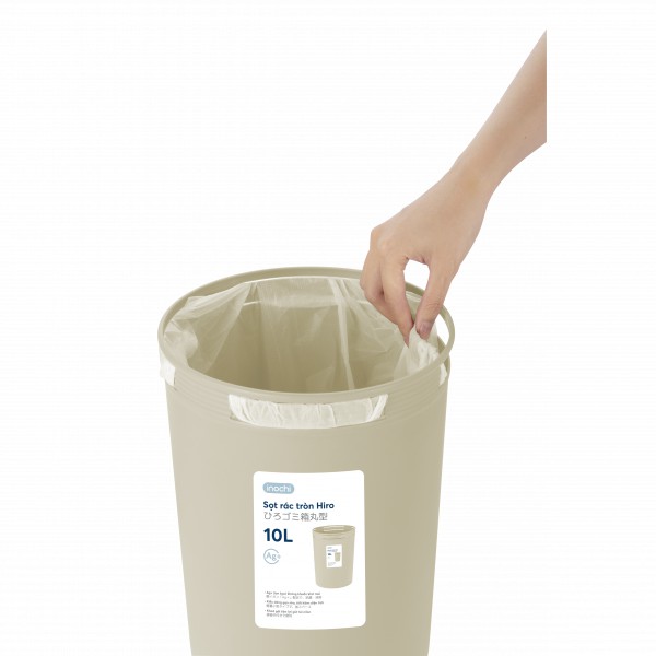 Thùng Rác Thông Minh -Thùng Rác Đa năng - thùng rác Nhựa Tròn, sọt rác nhựa ,Inochi - thùng rác 10 Lít -