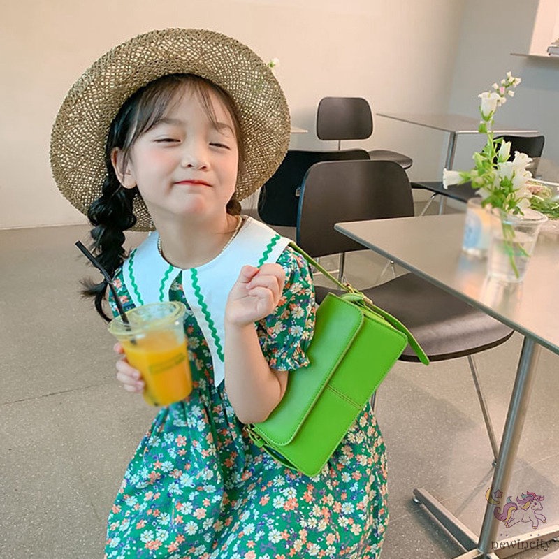 Đầm Công Chúa Cổ Búp Bê In Hoa Dễ Thương Thời Trang Mùa Hè Cho Bé Gái