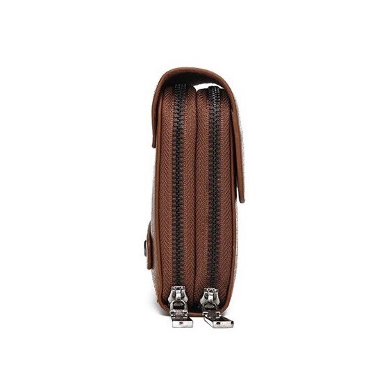 Ví cầm tay nam nữ thời trang JEEP BULUO, KT: 21x13x4cm (Nâu sáng-Nâu đậm-Đen) | BigBuy360 - bigbuy360.vn