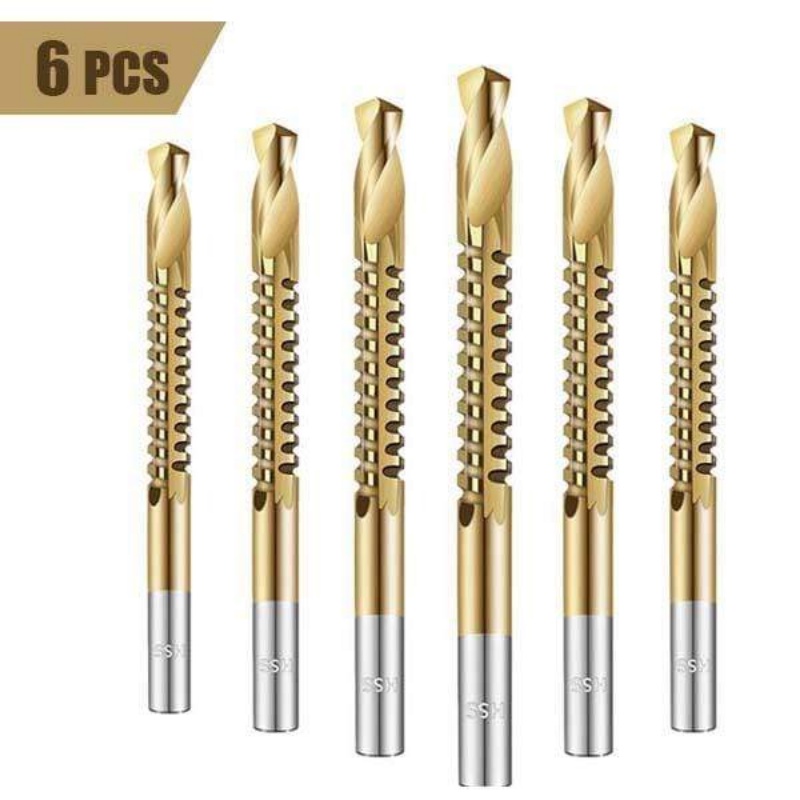 Bộ 6 mũi khoan gỗ 3-8mm HSS chất lượng cao