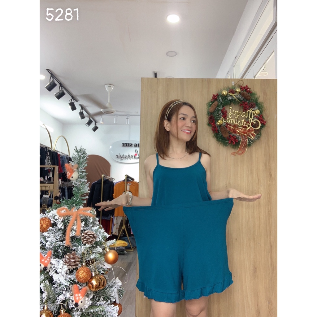 Bộ đùi 2 dây Bigsize Trơn - 5281