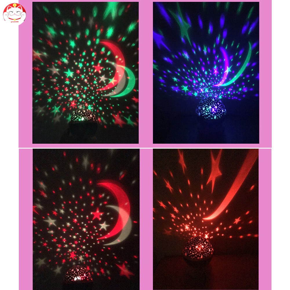 Đèn Led Chiếu Hình Bầu Trời Sao Trang Trí Phòng Cho Bé