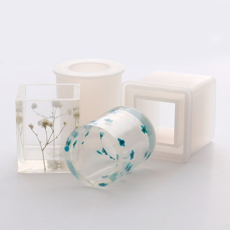 Set 2 Khuôn Silicon Làm Chậu Cây Sử Dụng Tiện Lợi