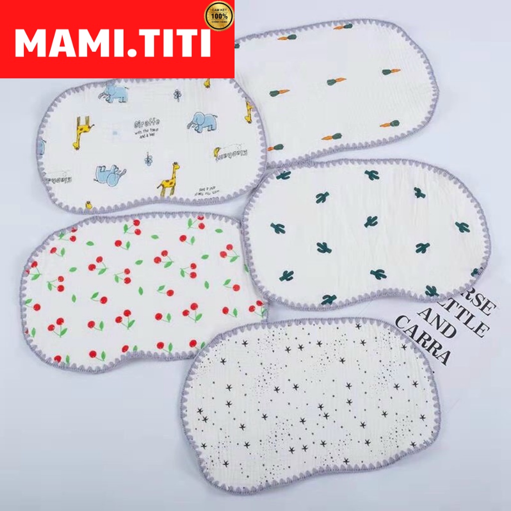 gối cho bé, gối xô Sợi Tre Mềm Mịn 10 Lớp - MAMI.TITI