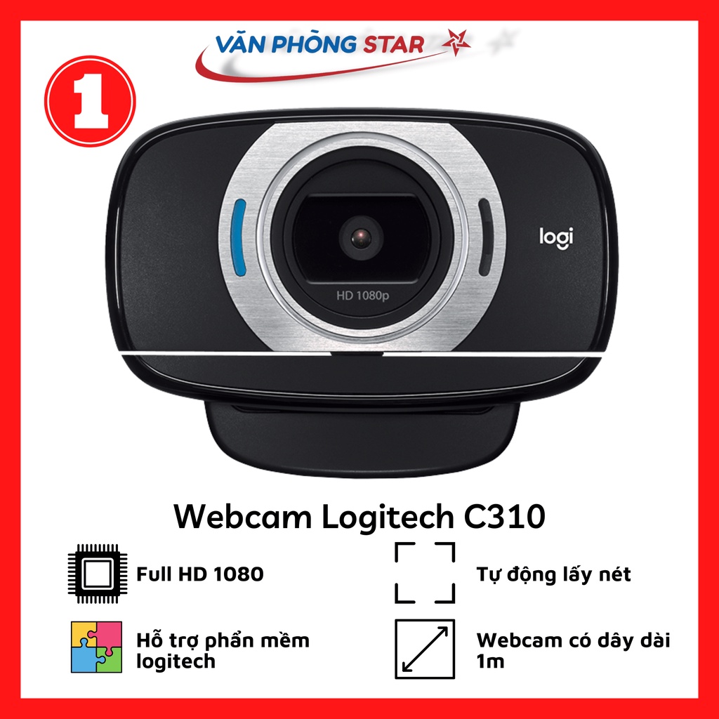 Webcam Logitech HD C615 chính hãng