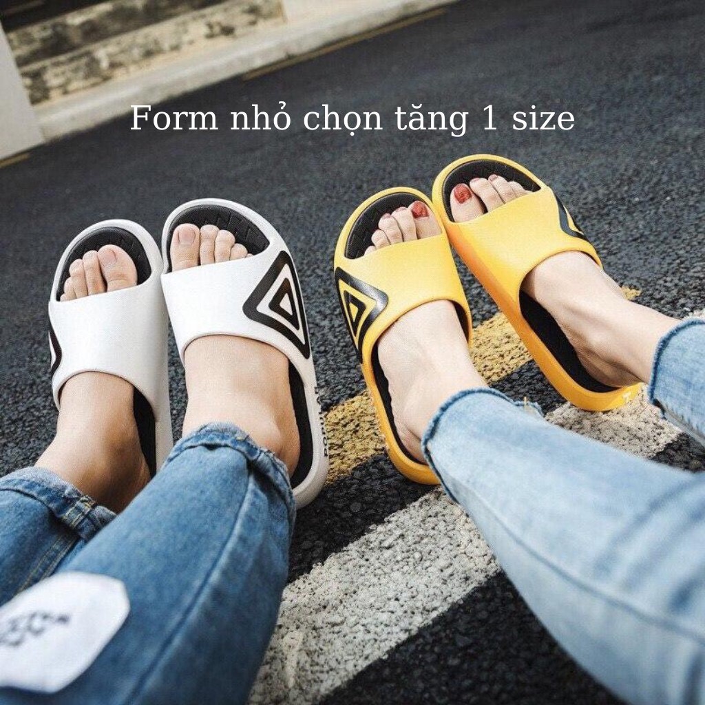 GH Dép nam nữ quai ngang phong cách unisex tam giác phối màu - đặt tiến 1 size 45 2