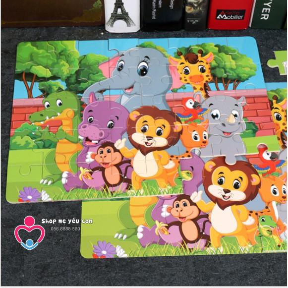 [24-40-60 mảnh] Tranh xếp hình PUZZLE gỗ loại to - GHÉP HÌNH LEVEL 4-5