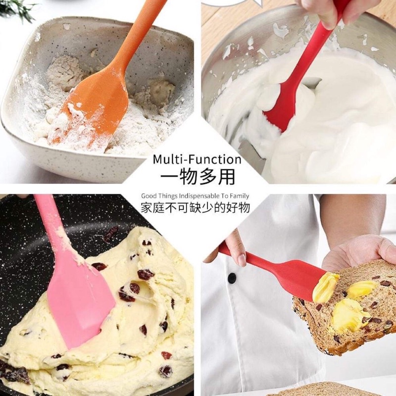 Phới (Spatula) trộn bột, phới dẹt silicon , muôi lật thức ăn