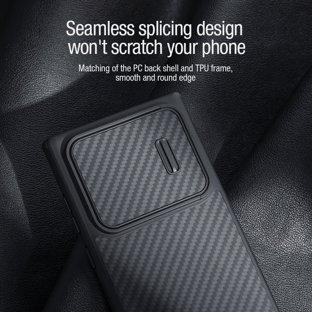 Ốp điện thoại Nillkin sợi tổng hợp siêu mỏng chống sốc bảo vệ cho Samsung Galaxy S22 Ultra 5G