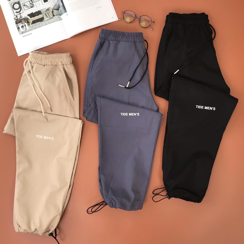 Quần kaki Tide Men's, quần kaki dài có bo gấu nam nữ unisex, Local Brand JACKLANE