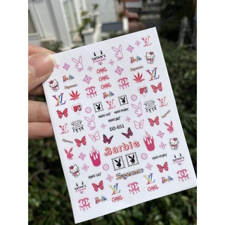 Sticker dán móng thương hiệu, logo 1