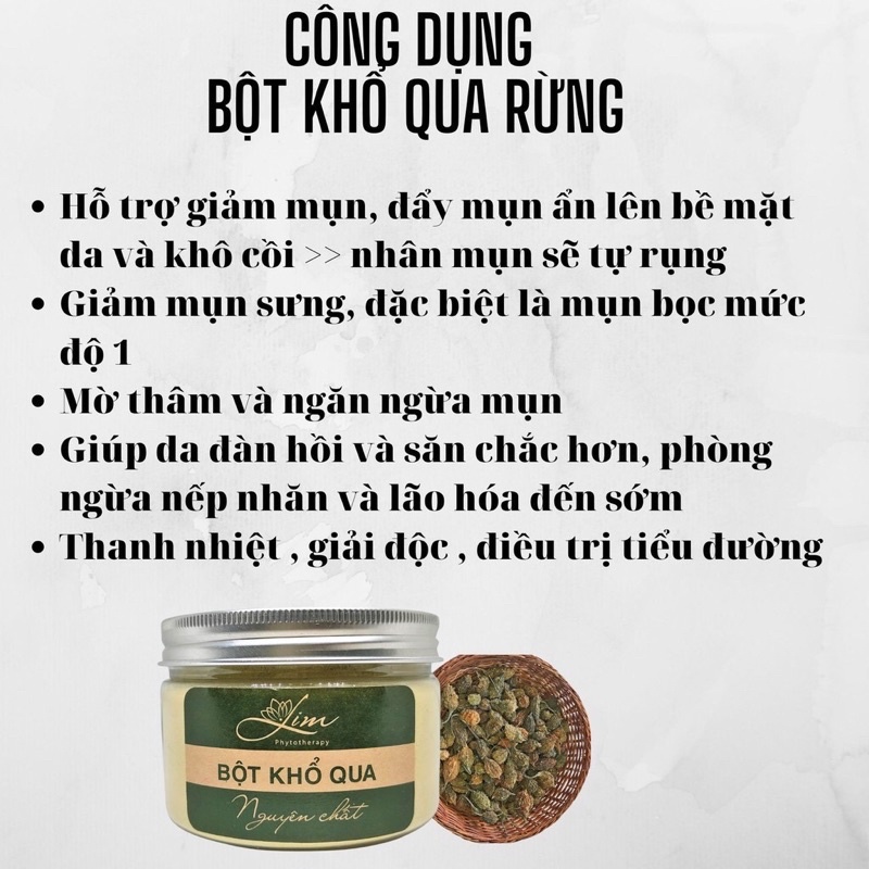 Combo serum bột khổ qua mướp đắng Lim sạch mụn mờ thâm nám an toàn hiệu quả | BigBuy360 - bigbuy360.vn