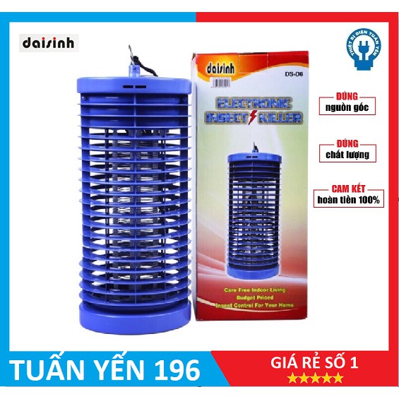 [GIAO HỎA TỐC 1H] Đèn diệt côn trùng, Đèn bắt muỗi Đại Sinh DS-D6 Bóng 6W