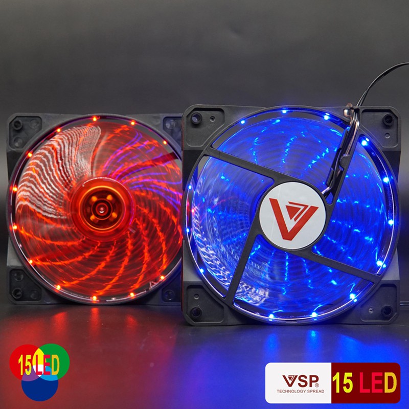 Fan case VSP đèn LED RGB làm đẹp làm mát vỏ thùng máy nhiều mã V201 V202 V202B V208 V209