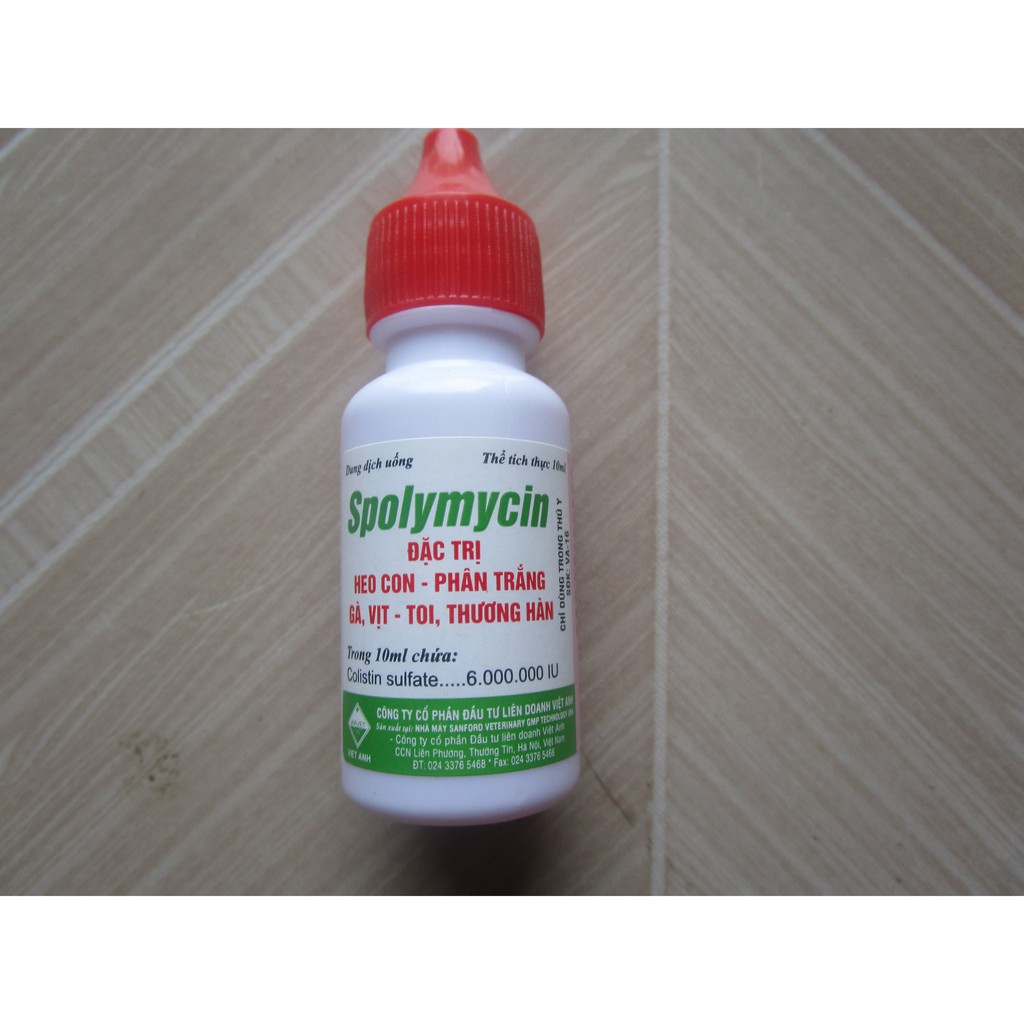 Spolymicin-Đặc trị phân trắng h.eo con, g.à vịt toi, thương hàn