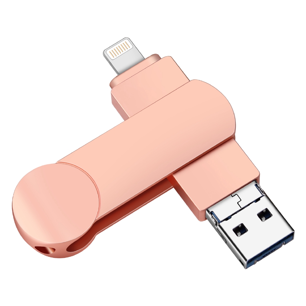 USB 2.0 3 trong 1 OTG dung lượng 512GB cho iPhone PC