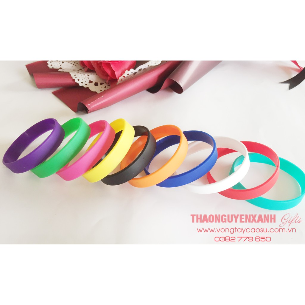Vòng tay cao su trơn nhiều màu | BigBuy360 - bigbuy360.vn