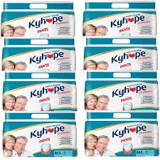 Tã quần kyhope người lớn size M/L 7 miếng ( Vòng eo từ 75-140cm )
