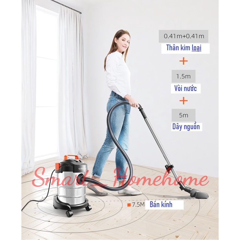 Yili máy hút bụi mạnh mẽ công suất cao-công nghiệp lớn hút khô và thổi ướt với nhiều đầu thay thế smart_homehome 038SG