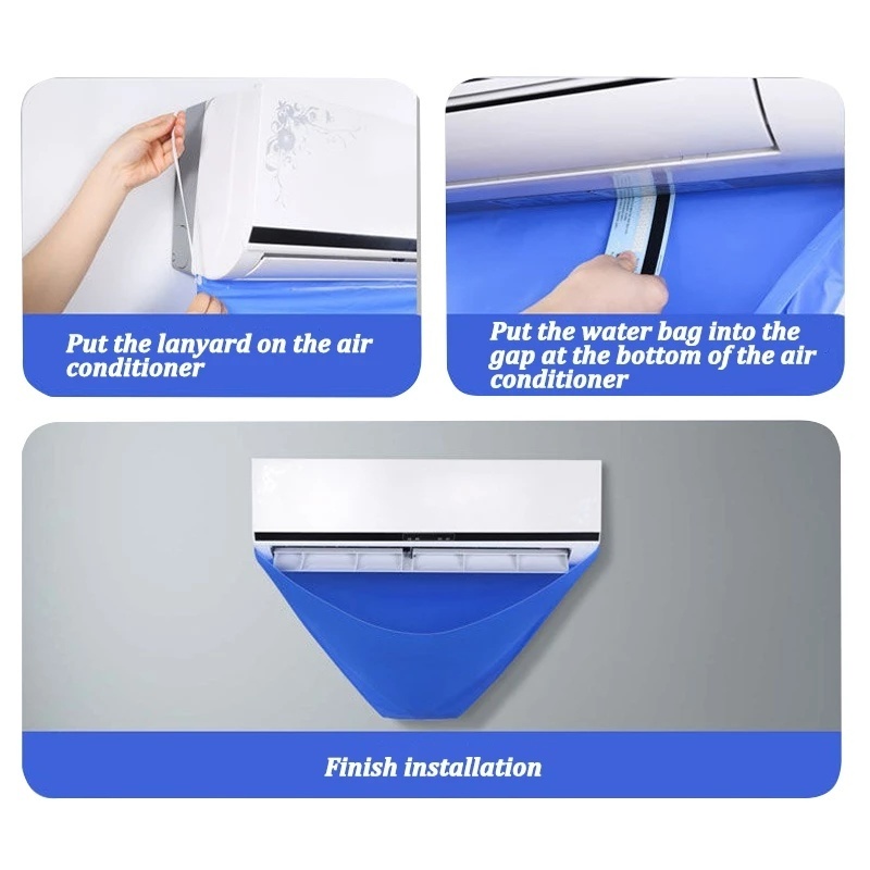 Vỏ Bọc Bảo Vệ Máy Điều Hòa Bằng Nilon Chất Lượng Cao Chống Thấm Nước / Bụi Bẩn Tiện Dụng Cho Gia Đình