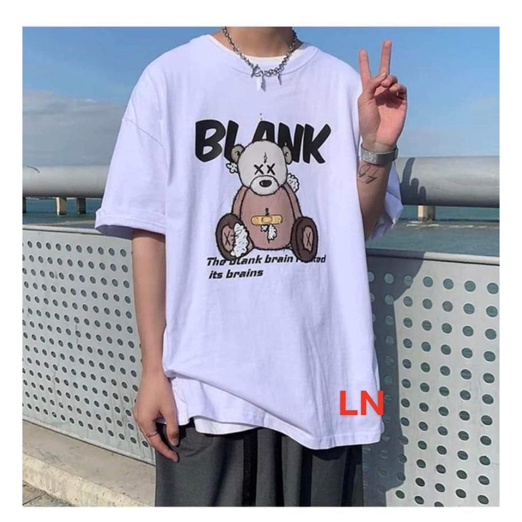 [RẺ VÔ ĐỐI] Áo phông gấu in chữ form thụng chất liệu cotton