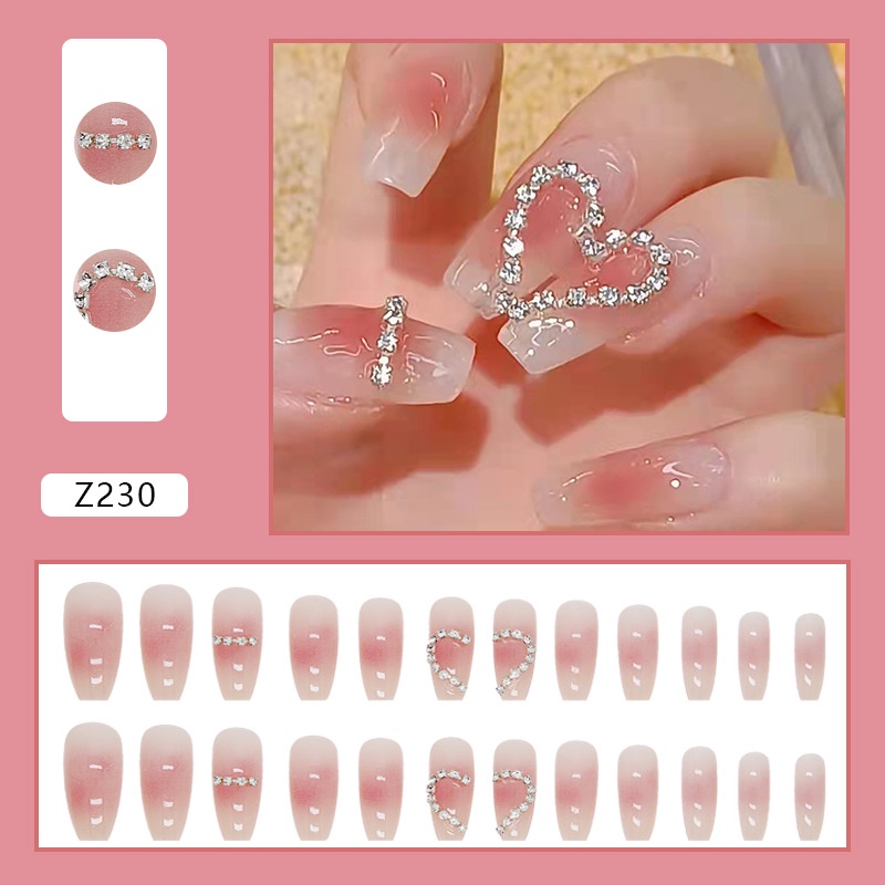 Móng giả đính đá /kèm keo/ nail thời trang nữ