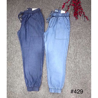 Quần jeans nữ Baggy lưng cao chất co giãn