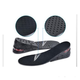 Độn giày silicon đệm khí êm chân, lót giày cả bàn tăng chiều cao nhiều lớp, mã DG05 - màu ĐEN