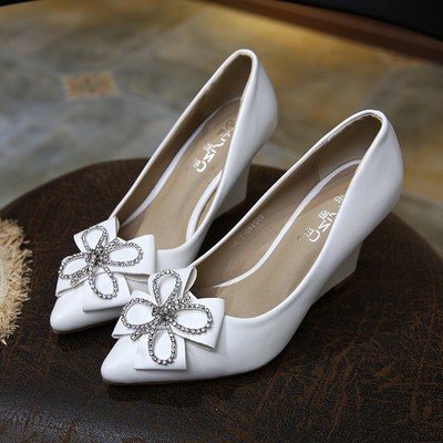 Giày đế xuồng nơ đá bền đẹp êm chân gót 5p và 8p size 33/40   100920