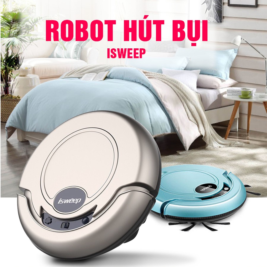 [BẢO HÀNH 1 NĂM] Robot hút bụi thông minh ISWEEP - S320, kết hợp 3IN1- Cảm biến chạm, hút bụi, quét lau nhà !