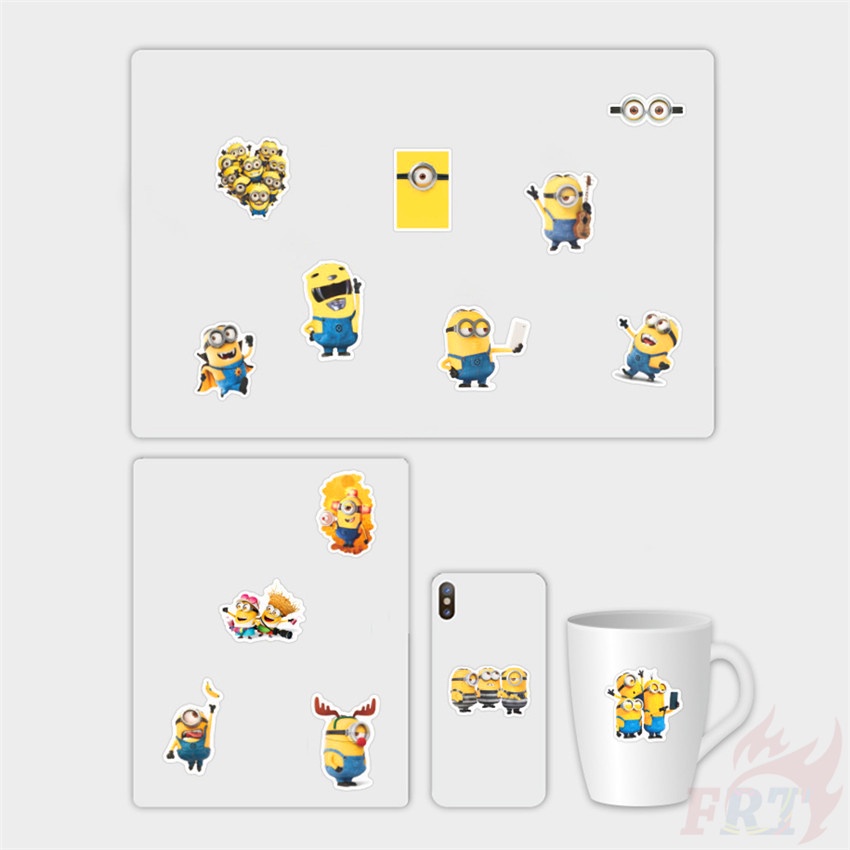 Bộ 100 hình dán Minions Series B trong hoạt hình Despicable Me thời trang chống thấm nước
