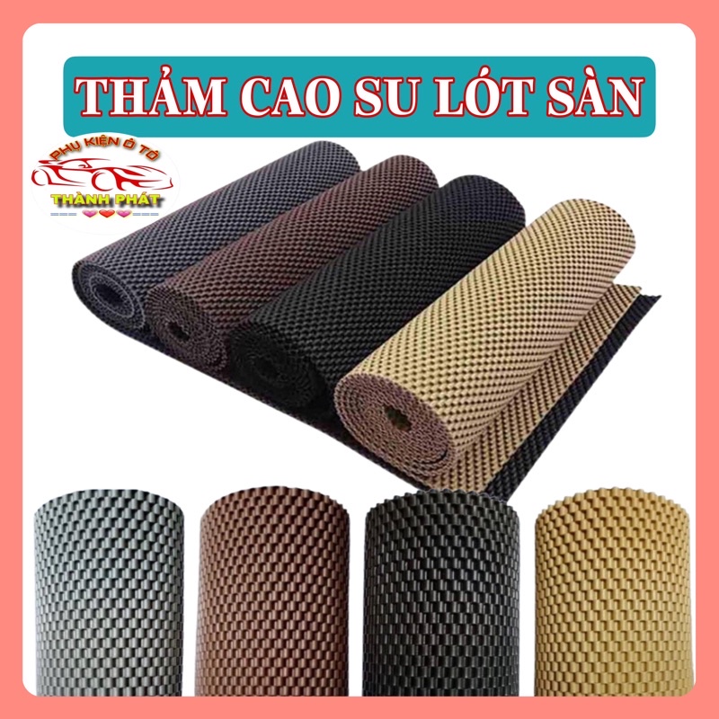 Thảm cao su lót sàn ô tô xe hơi 7 chỗ - Thảm lót sàn cao su loại 1 chống trơn trượt