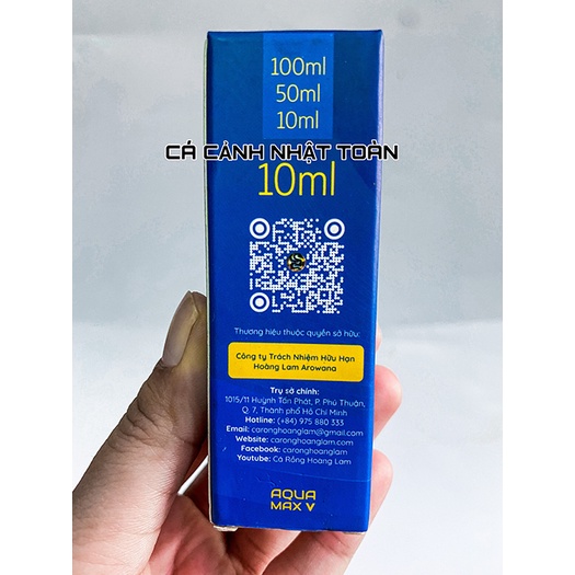 AQUA MAX V HỖ TRỢ CÁC VẤN ĐỀ CHO CÁ CẢNH 10ML