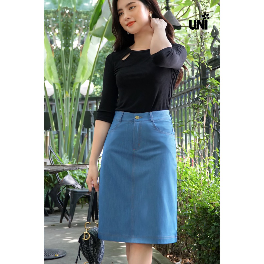 Chân Váy Công Sở Chữ  A Giả Bò 2CX215- UNI KOREAN FASHION