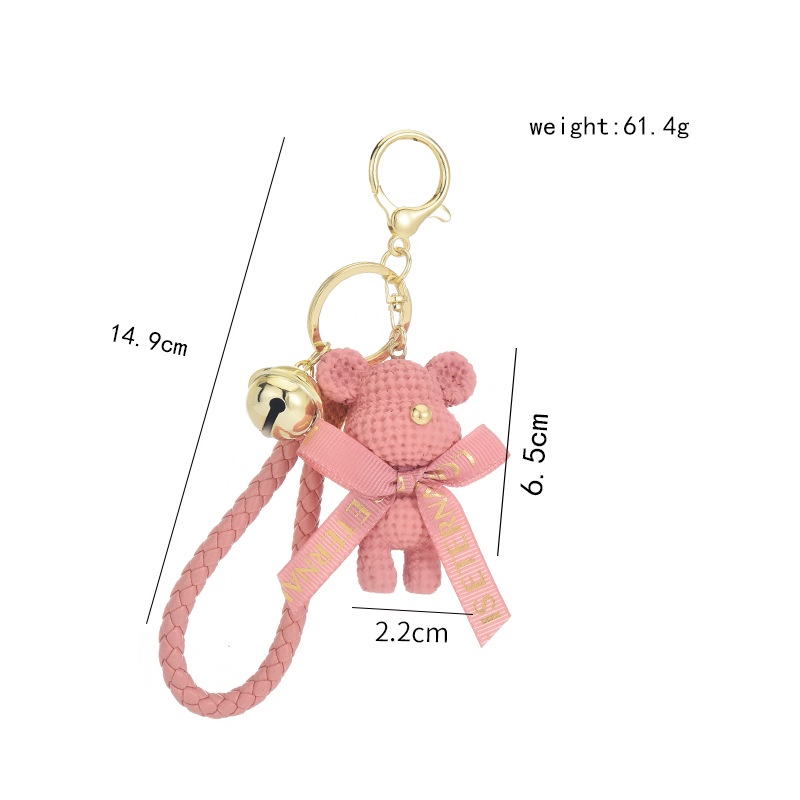 Móc khóa anime cute hoạt hình dễ thương hình phi hành gia đẹp, móc chìa khoá cặp đôi gấu bông phụ kiện túi xách