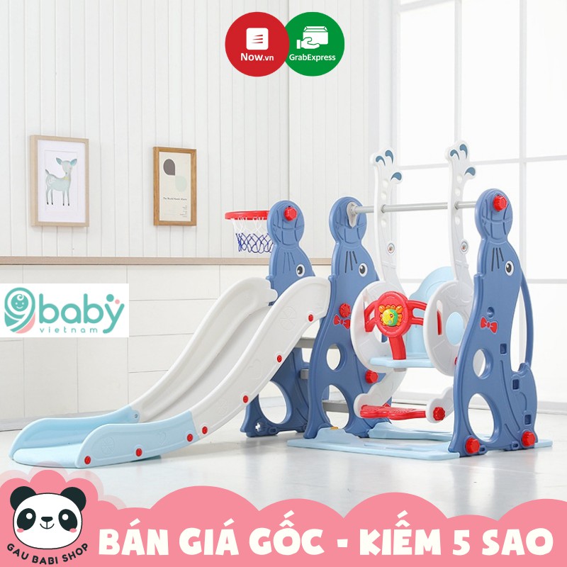 FREE SHIP !! Cầu trượt xích đu Hải cẩu 9BABY